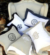 Monogrammed Motif Pillows