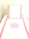 pink girl bedding teen bedroom pink monogram dorm room