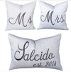 Mr. Mrs. Wedding Anniversary Pillows * CUSTOMIZABLE *