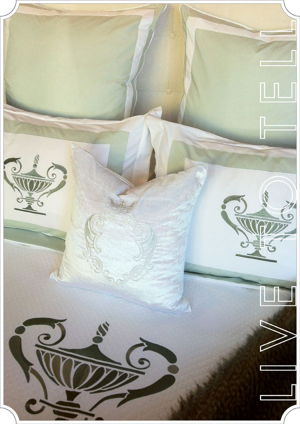 Renaissance Monogram Decorative Pillow * CUSTOMIZABLE *