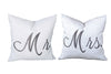 Mr. Mrs. Wedding Anniversary Pillows * CUSTOMIZABLE *