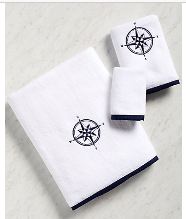 Nautical towel set sale
