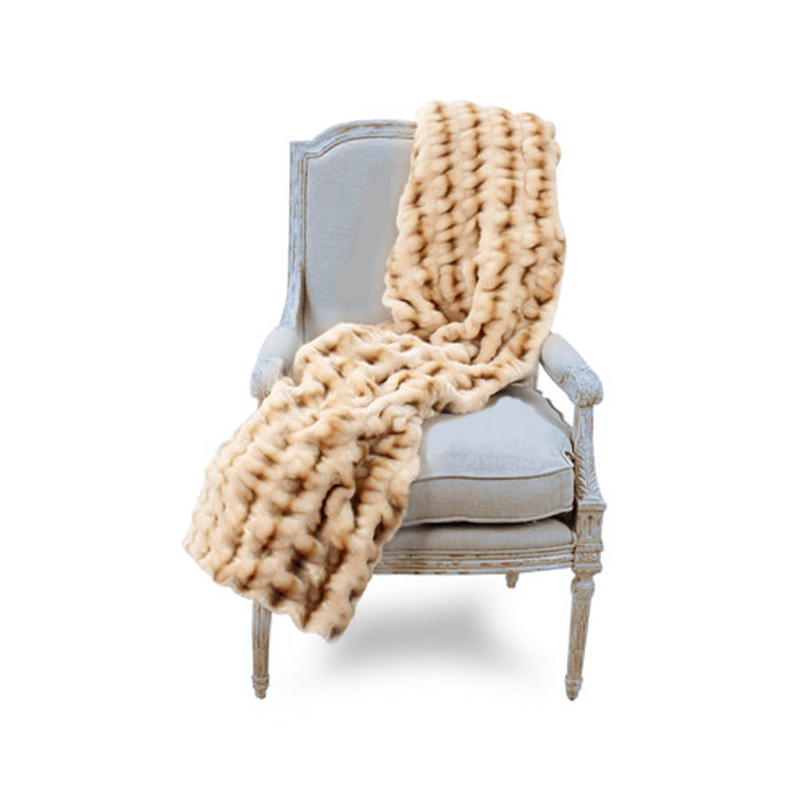 Fur Throw 'Bear Praline'