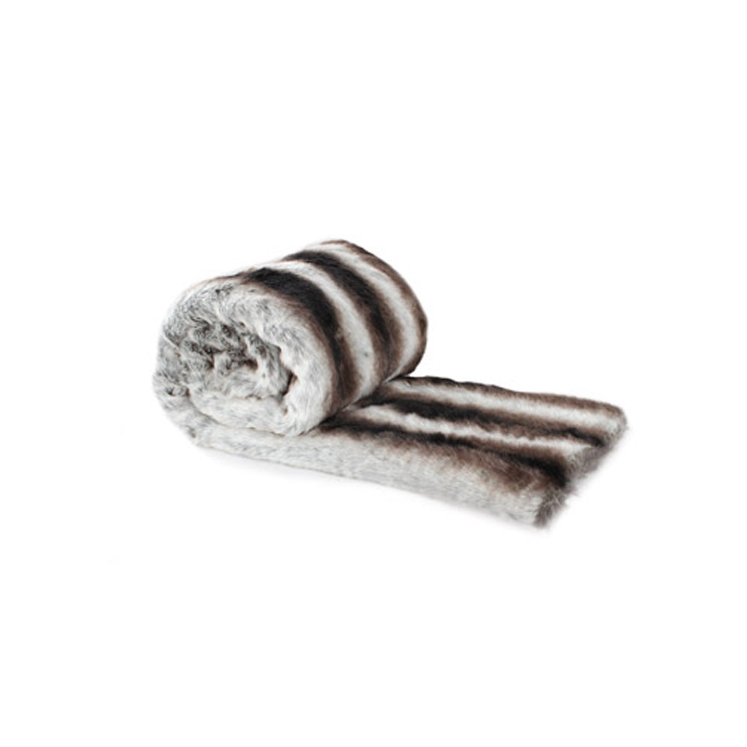 Fur Throw 'Chinchilla Smokey Grey'