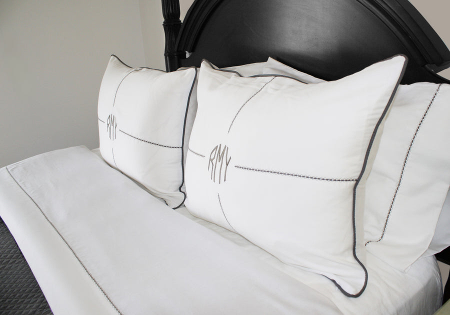 Leave Your Mark Collection "Cross Your Heart" Stitch Pillowcase