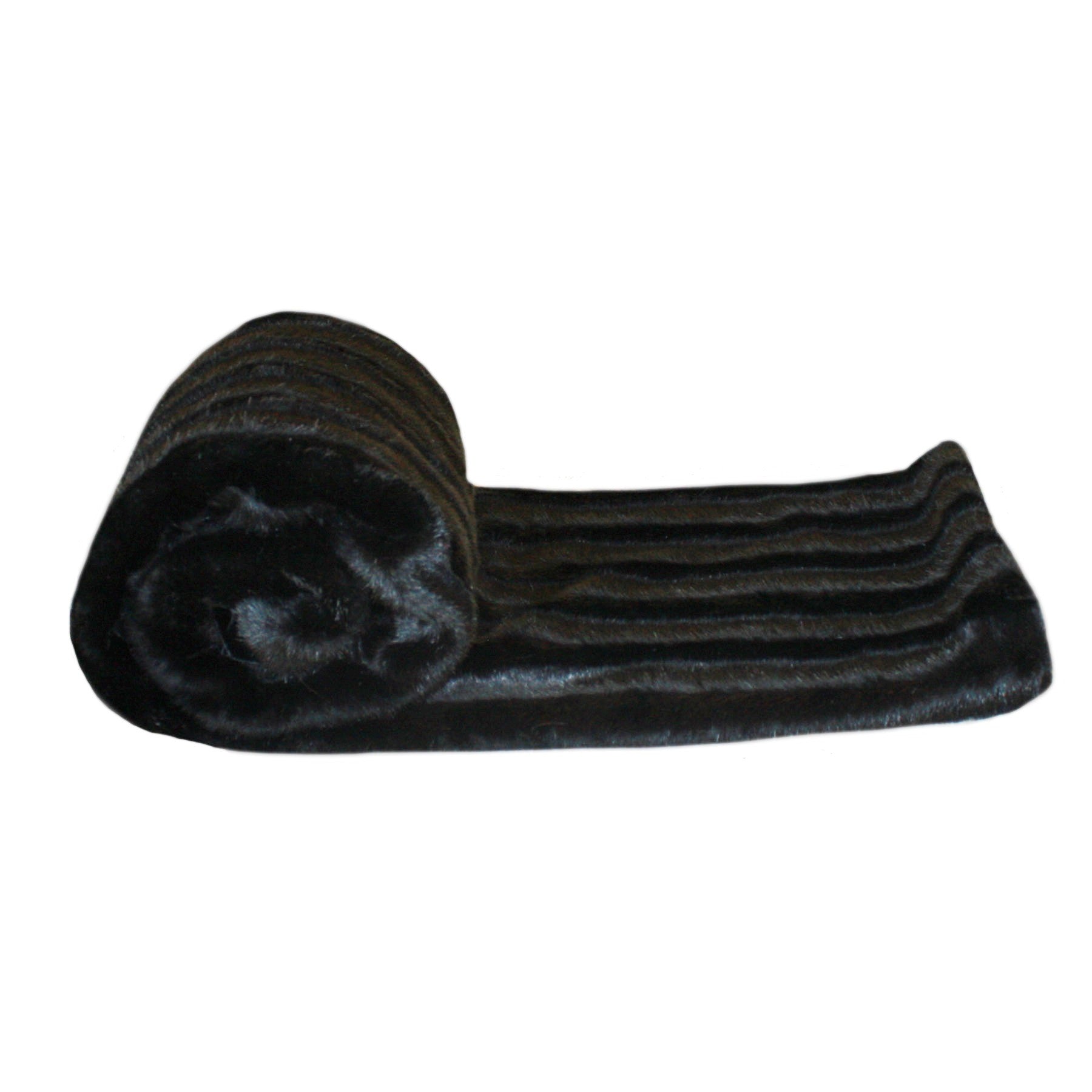 Black discount mink throw