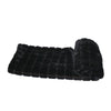 Fur Throw 'Mink Patchwork Black'