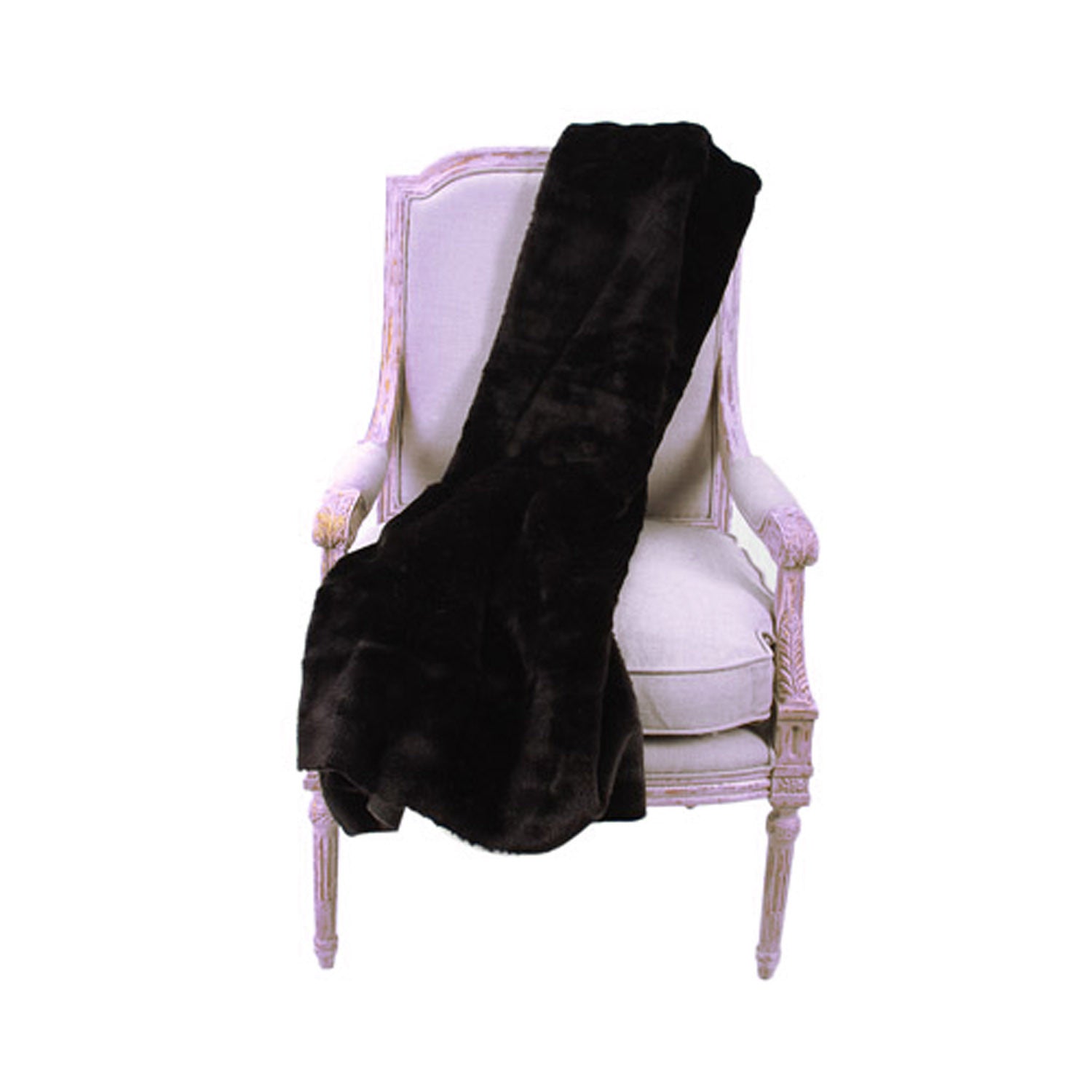 Fur Throw 'Panther Onyx'