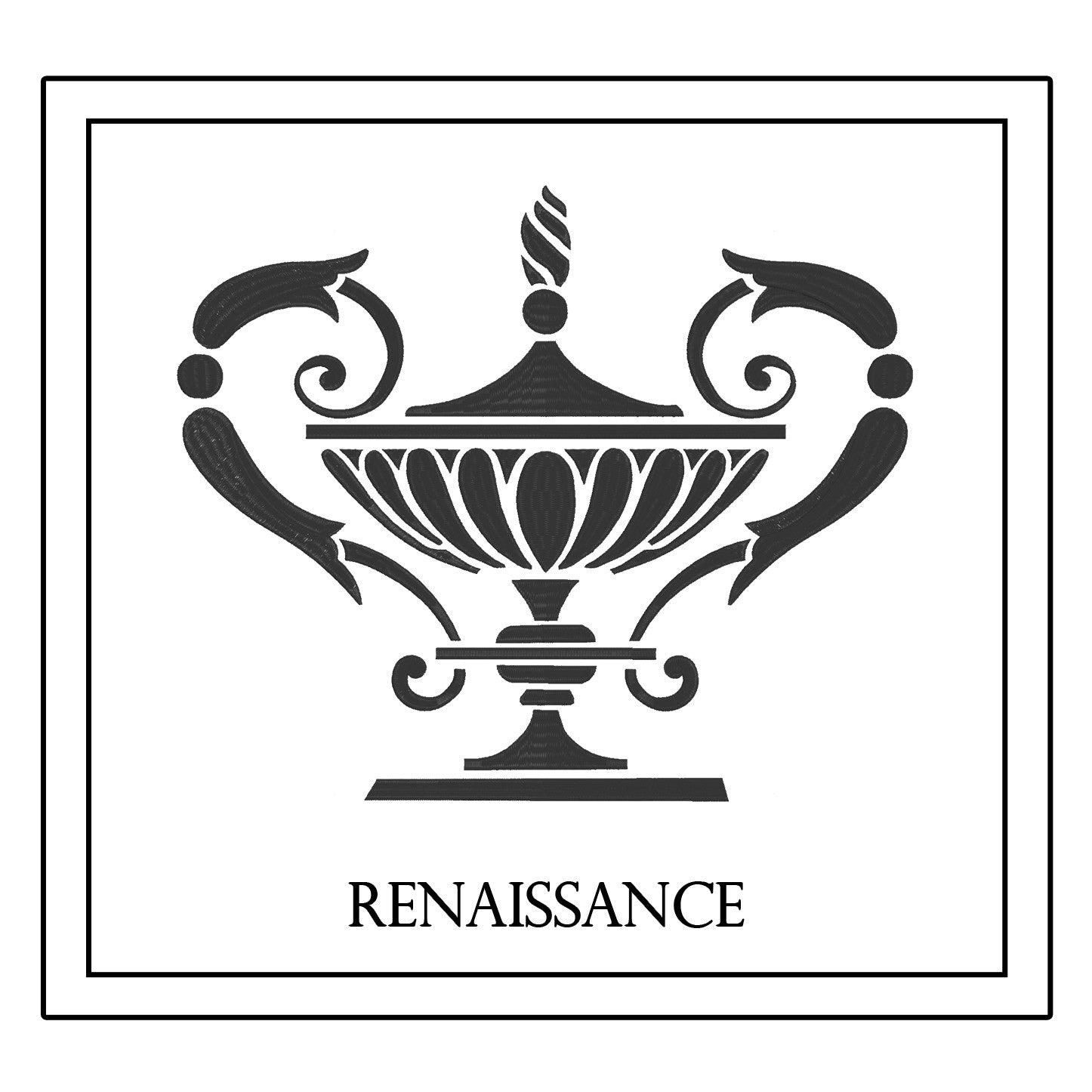 Renaissance Monogram Decorative Pillow * CUSTOMIZABLE *